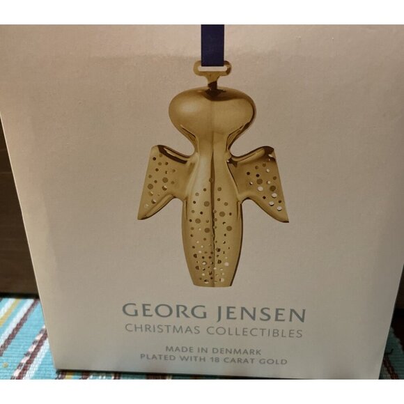 Georg Jensen 2017 Gabriel 18 Karat Christmas Holiday Ornament Box Denmark - Picture 3 of 4